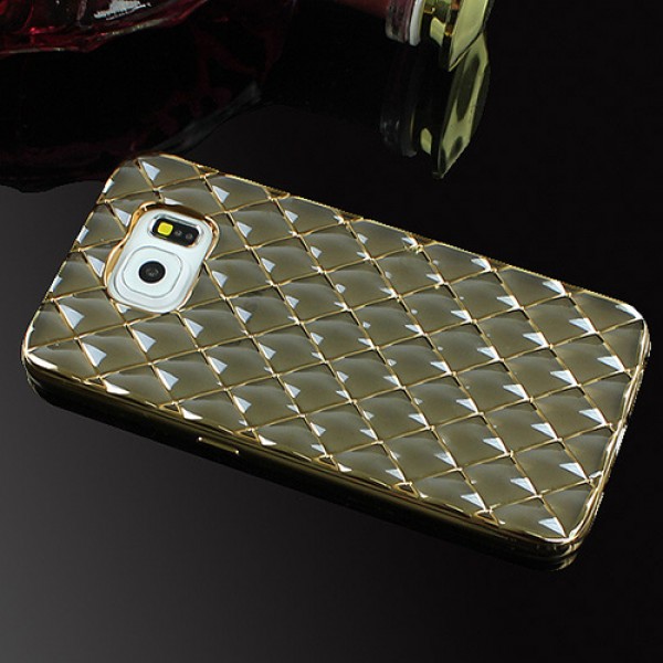 FitCase Laser Samsung S6 (G920) Baklava Desenli Gold - Siyah…