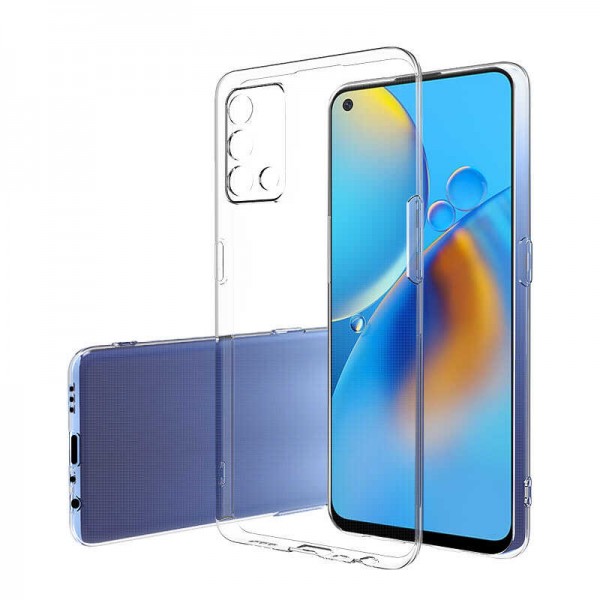 Oppo A74 Kılıf Kamera Korumalı Silikon Şeffaf Arka Kapak…
