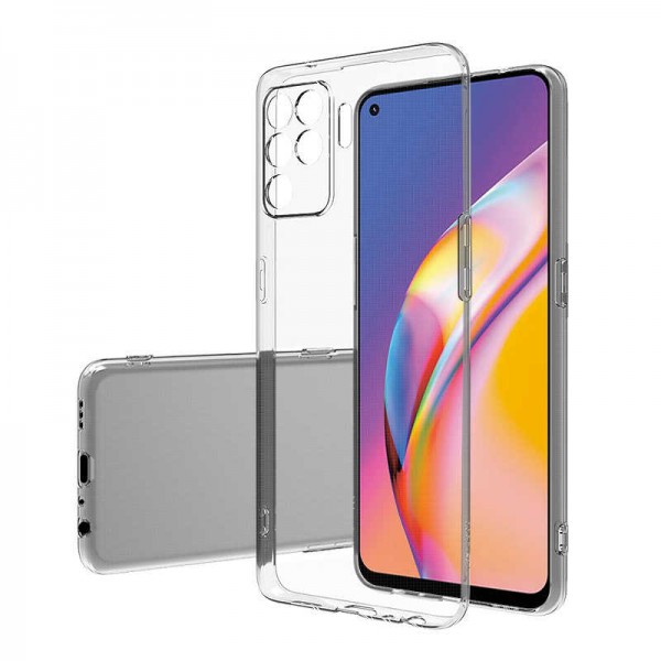 Oppo Reno 5 Lite Kılıf Kamera Korumalı Silikon Şeffaf Arka Kapak…