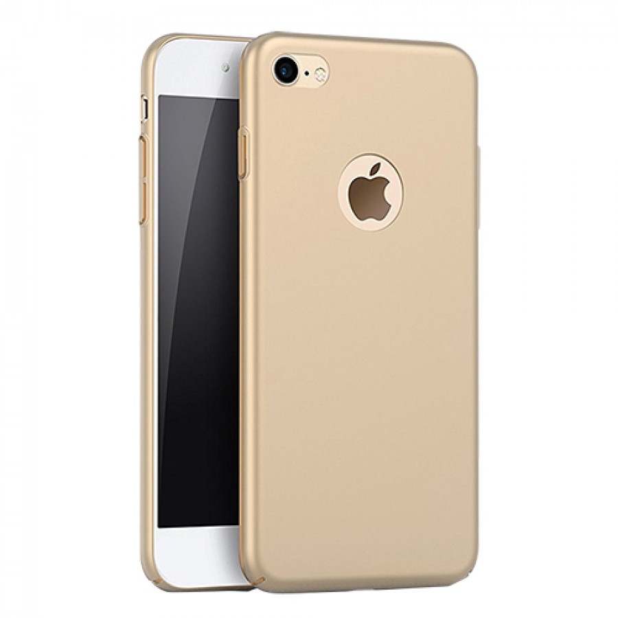 FitCase Rubber iPhone 5-5S Kılıf Sert Arka Kapak Gold
