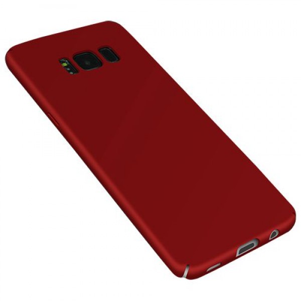 FitCase Rubber Samsung Galaxy S8 Kılıf Sert Arka Kapak Kırmızı…