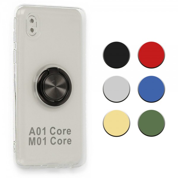 FitCase Samsung Galaxy A01 Core (A013) Kılıf Gross Ring Şeffaf Arka…