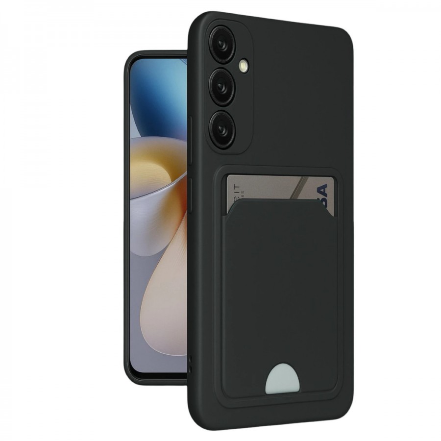 FitCase Samsung Galaxy A16 Cardy Soft Kartlık Cepli Silikon Kapak