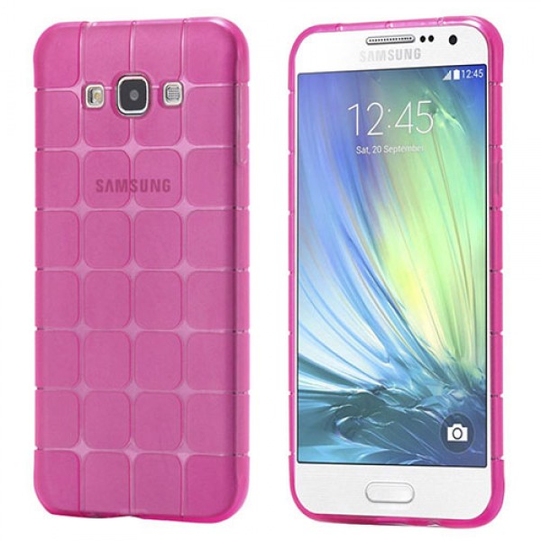 FitCase Samsung Galaxy A3 (A300) Plaid Silikon Arka Kapak Pembe