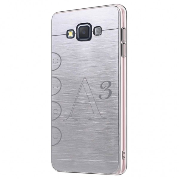 FitCase Samsung Galaxy A3 Metal (A300) TPU Arka Kapak Gri