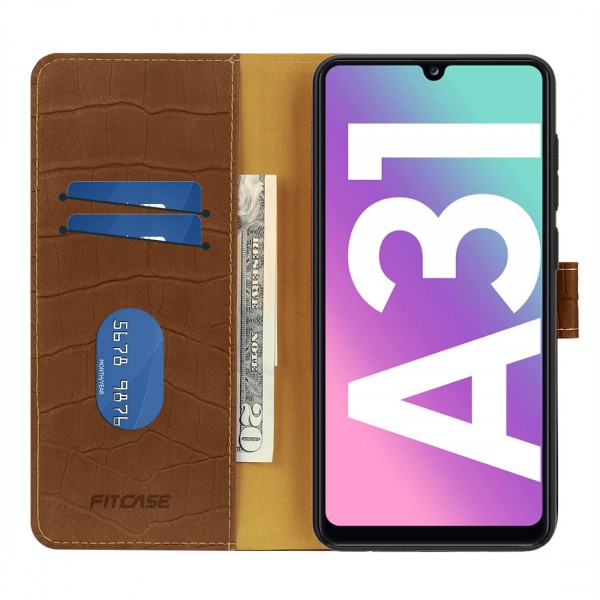 Samsung Galaxy A31 (A315) Kılıf Kroko Desen Kapaklı Cüzdanlı…