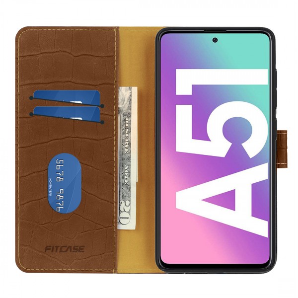 Samsung Galaxy A51 Kılıf Kroko Desen Kapaklı Cüzdanlı…