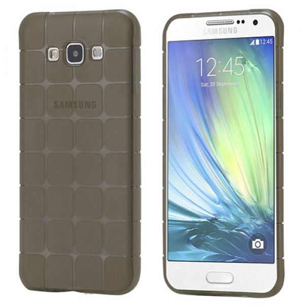 FitCase Samsung Galaxy A7 (A700) Plaid Silikon Arka Kapak Siyah…