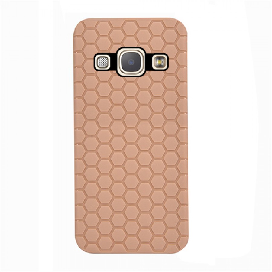 FitCase Samsung Galaxy A8 (A800) TPU Beehive Serisi Arka Kapak Gold