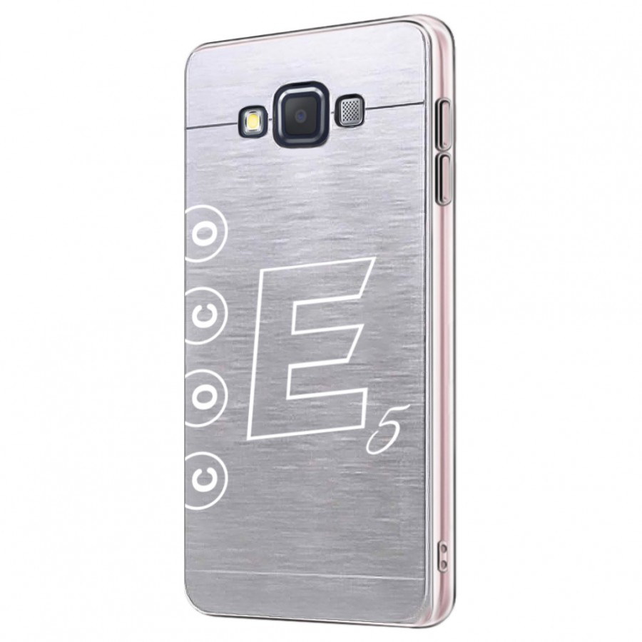 FitCase Samsung Galaxy E5 (E500) Metal TPU Arka Kapak Füme