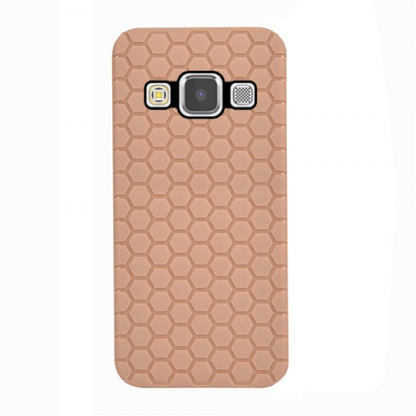 FitCase Samsung Galaxy E5 (E500) TPU Beehive Serisi Arka Kapak Gold