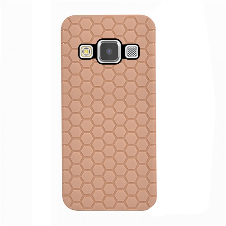 FitCase Samsung Galaxy E5 (E500) TPU Beehive Serisi Arka Kapak Gold