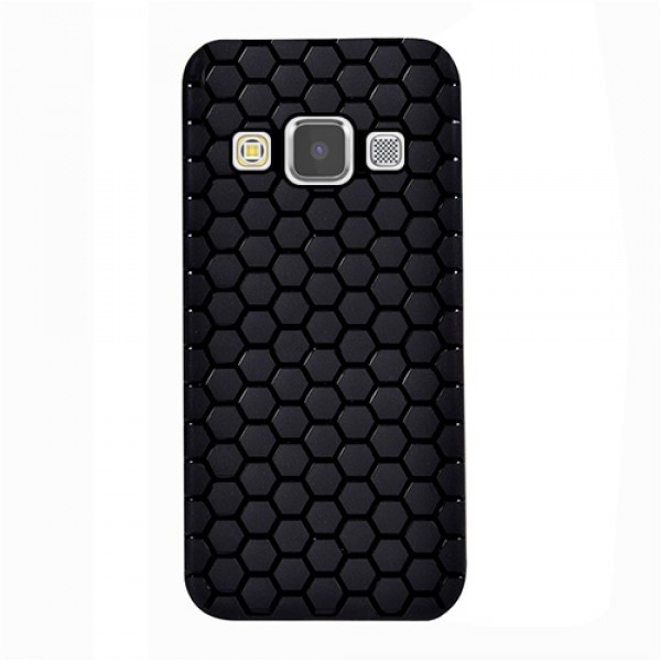 FitCase Samsung Galaxy E5 (E500) TPU Beehive Serisi Arka Kapak Siyah…
