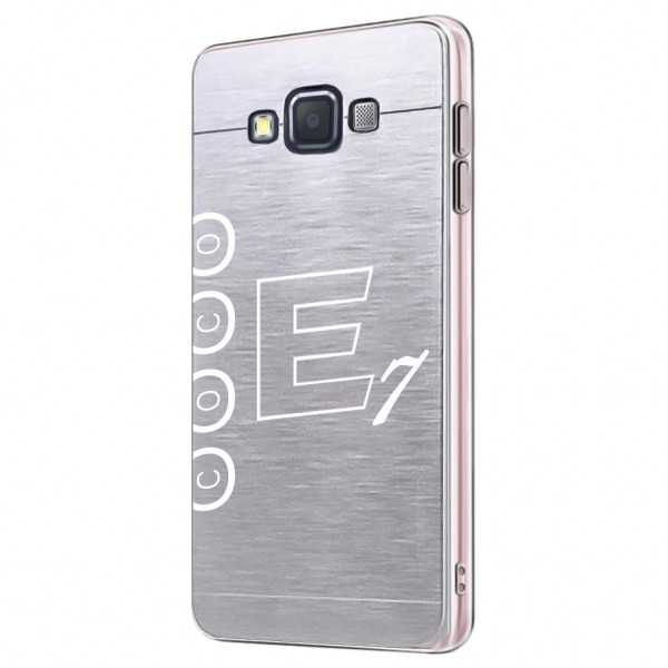 FitCase Samsung Galaxy E7 (E700) Metal TPU Arka Kapak Füme…