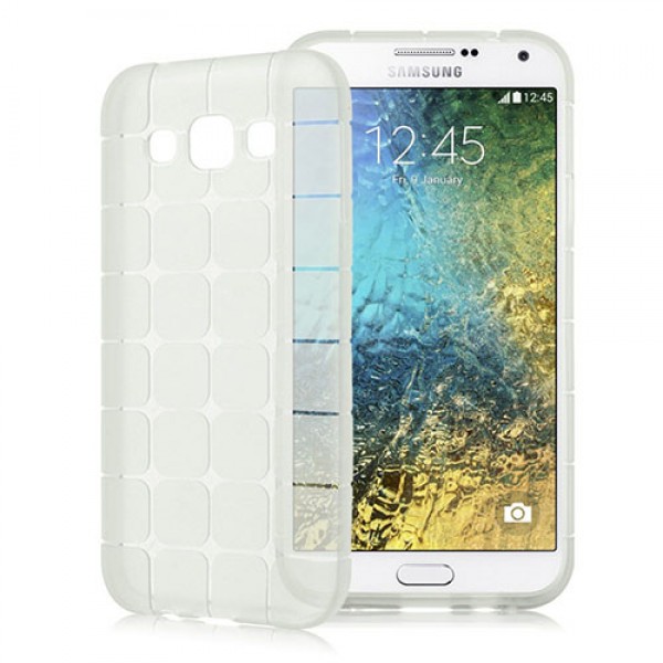 FitCase Samsung Galaxy E7 (E700) Plaid Silikon Arka Kapak Şeffaf…