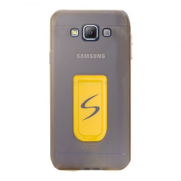 FitCase Samsung Galaxy E7 (E700) Standlı TPU Kılıf Gold…
