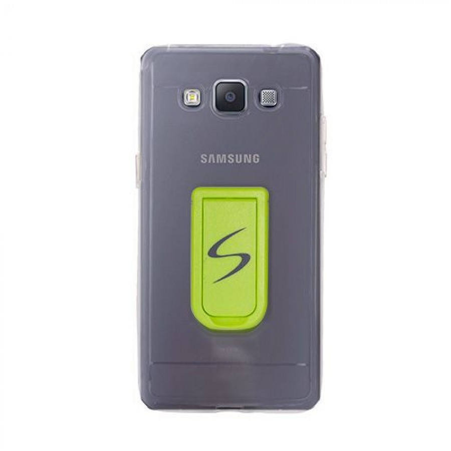 FitCase Samsung Galaxy E7 (E700) Standlı TPU Kılıf Şeffaf