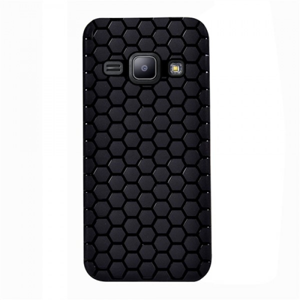FitCase Samsung Galaxy J1 (J100) TPU Beehive Serisi Arka Kapak Siyah…