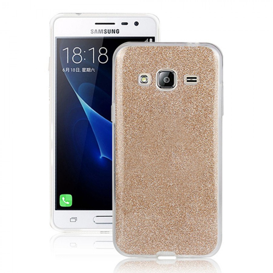 FitCase Samsung Galaxy J5 (J500) Simli Arka Kapak Gold FitCase Samsung Galaxy J5 (J500) Simli Arka Kapak Gold