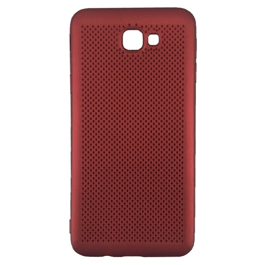 FitCase Samsung Galaxy J5 Prime (G570) Kılıf Point Sert Arka Kapak Kırmızı