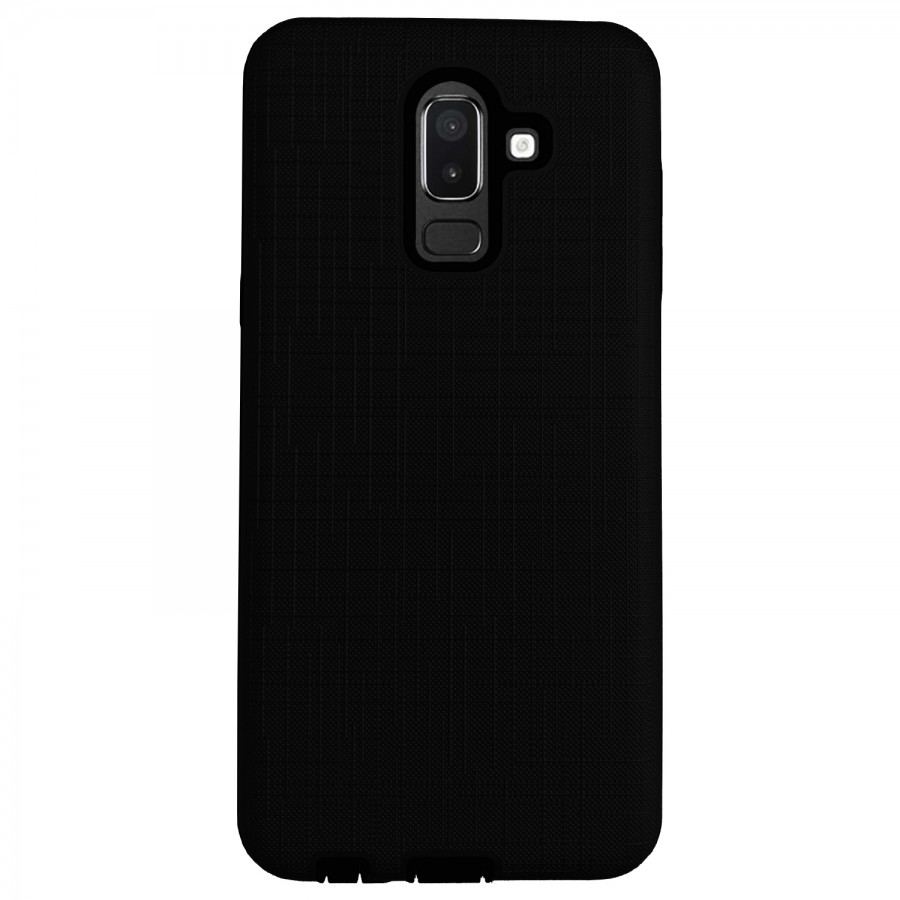 FitCase Samsung Galaxy J8 (J810) Kılıf New YouYou Arka Kapak Siyah
