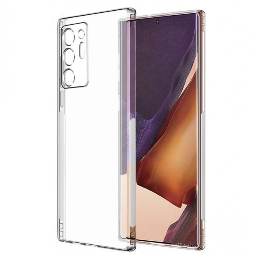 FitCase Samsung Galaxy Note 20 Kılıf Kamera Korumalı Silikon Şeffaf Arka Kapak