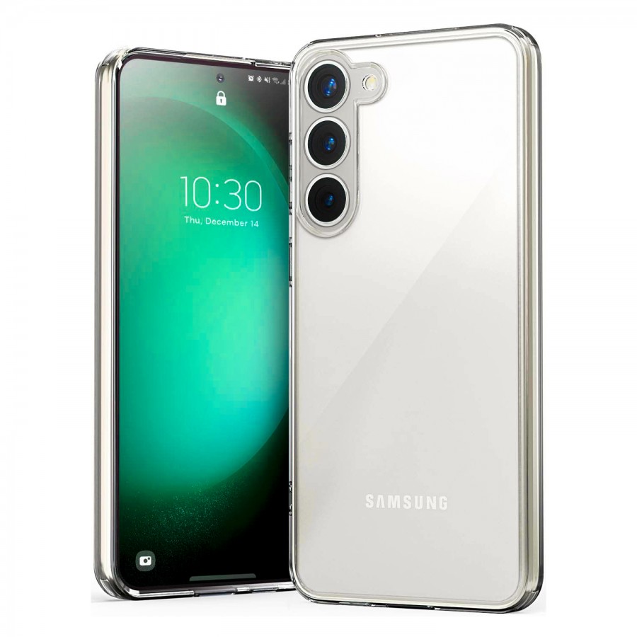 Samsung Galaxy S23 Plus Kılıf Kamera Korumalı Silikon Şeffaf Kapak