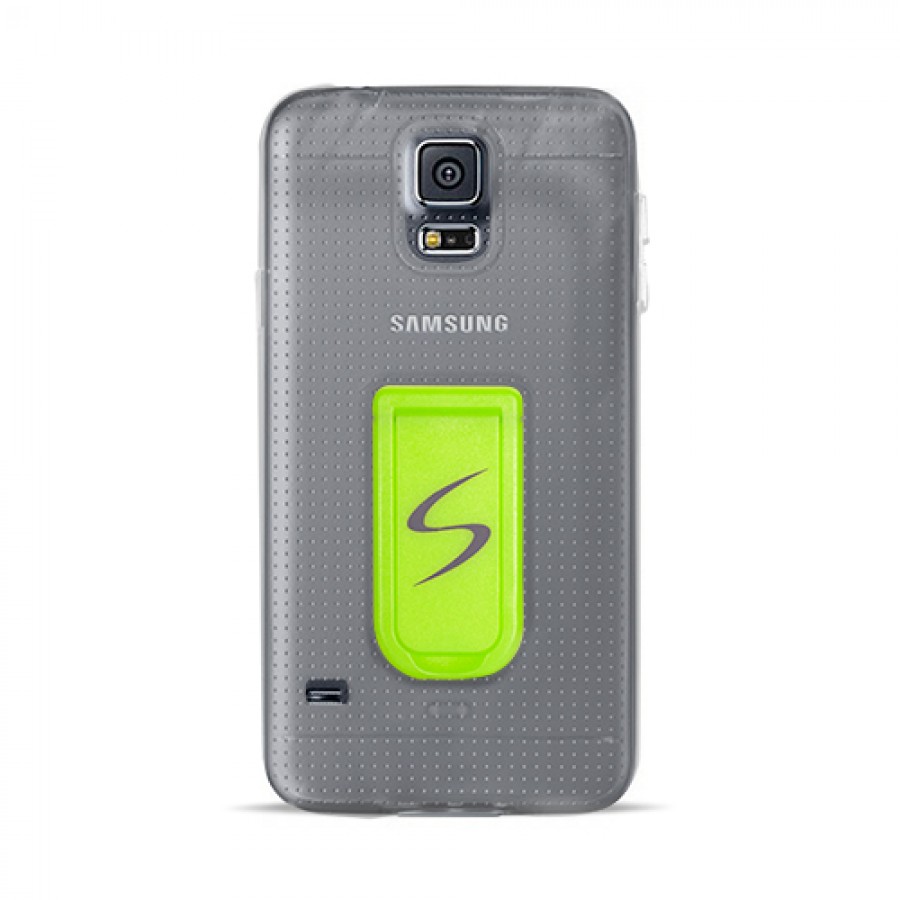 FitCase Samsung Galaxy S5 (G900) Standlı TPU Kılıf Şeffaf