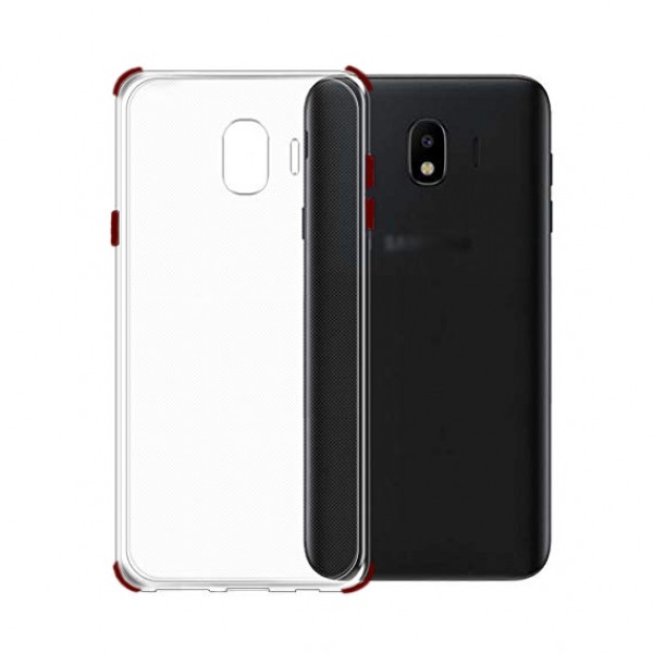 FitCase Samsung J2 Core Anti Shock Darbe Koruyucu Silikon Arka Kapak Kırm…