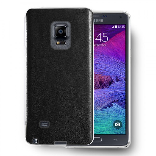 FitCase Samsung Note EDGE (N915) Kılıf Deri Dokulu Arka Kılıf Siyah…