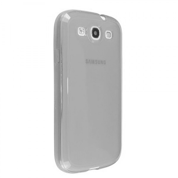 FitCase Samsung S3 (I9300) Çerçeveli Soft Silikon Beyaz