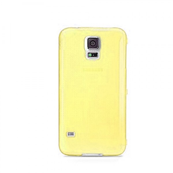 FitCase Samsung S5 Mini (G800) Çerçeveli Soft Silikon Sarı…