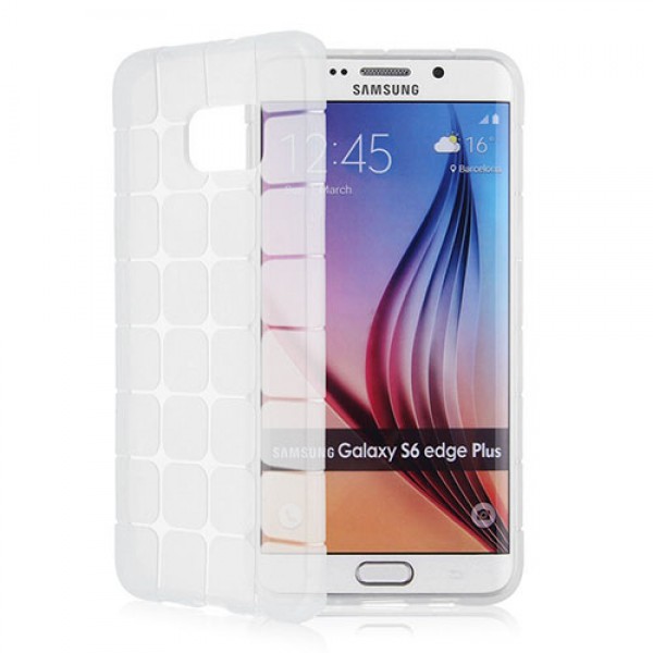 FitCase Samsung S6 EDGE Plus (G928) Plaid Silikon Arka Kapak Şeffaf…
