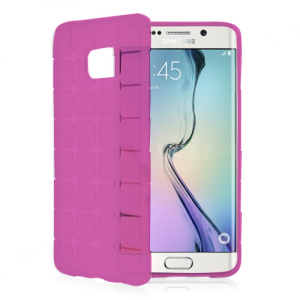 FitCase Samsung S6 (G920) Plaid Silikon Arka Kapak Pembe…