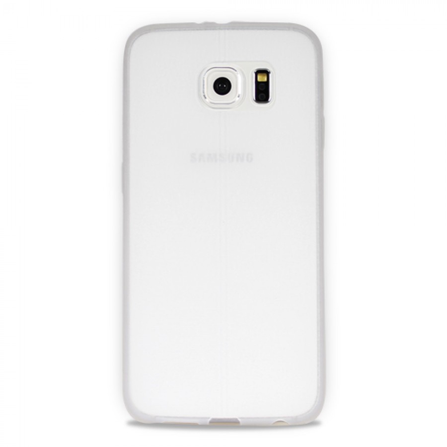 FitCase Samsung S6 (G920) Ultra İnce Dikişli TPU Arka Kapak Şeffaf