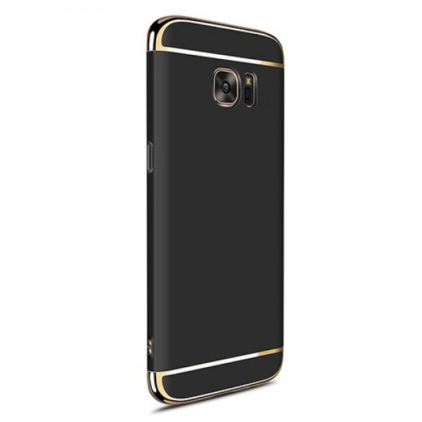 FitCase Samsung S7 EDGE (G935) Golden Frame Arka Kapak Siyah…