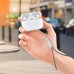 FitCase Universal AirPods Kılıf Silikon Askı İpi 22cm Siyah