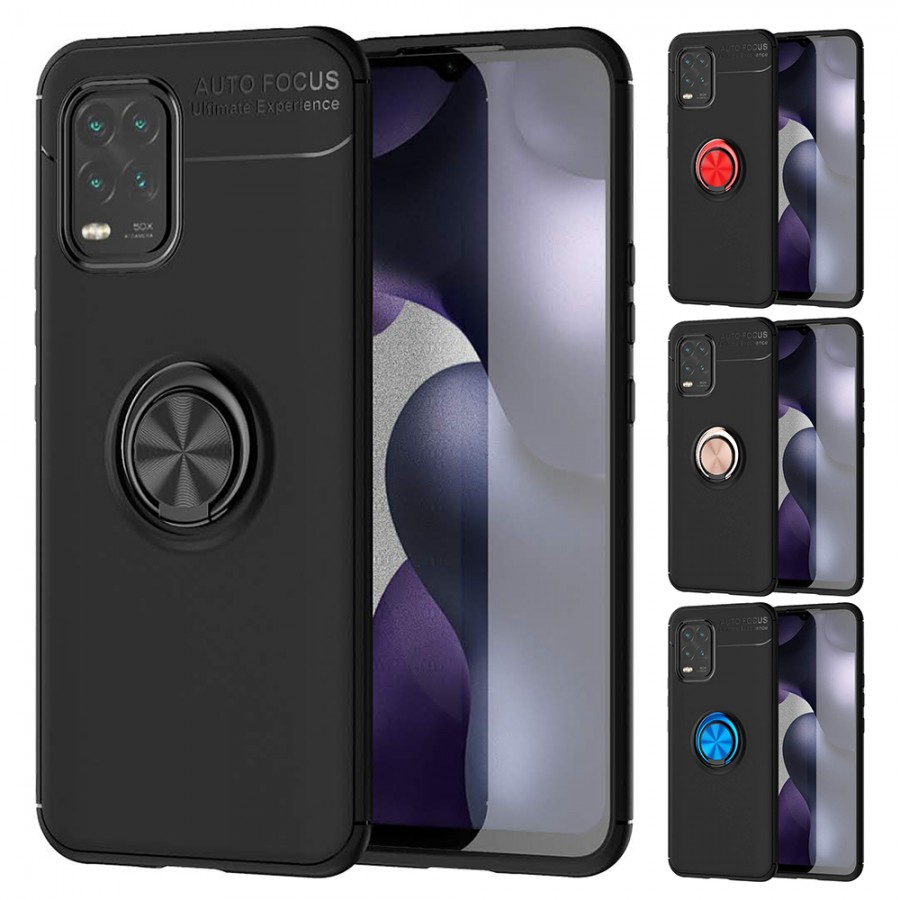 FitCase Xiaomi Mi 10 Lite Kılıf Auto Focus Ring Arka Kapak