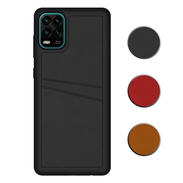 FitCase Xiaomi Mi 10 Lite Kılıf Proda Deri Çift Kartlık Cepli Kapa…