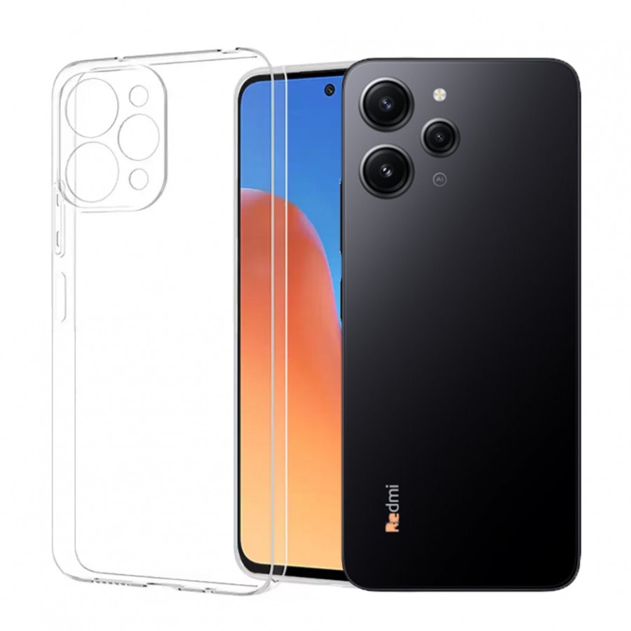 Xiaomi Redmi 12 Kılıf Kamera Korumalı Silikon Şeffaf Kapak