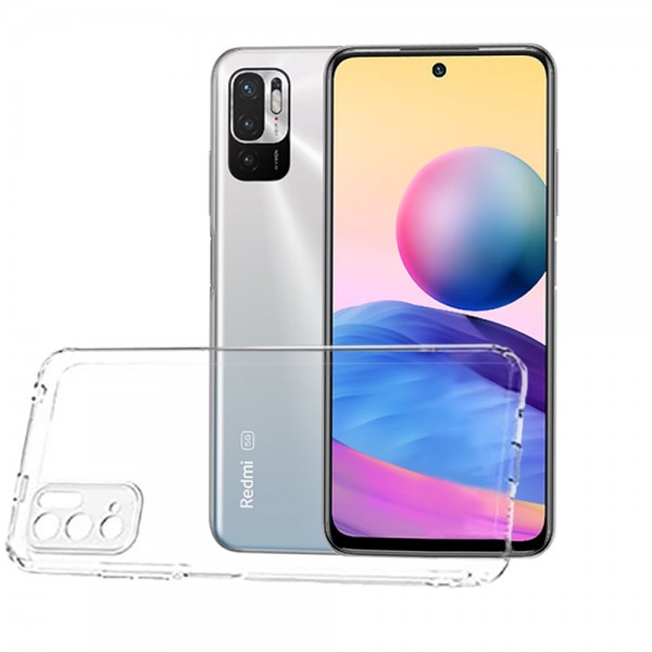 Xiaomi Redmi Note 10 5G Kılıf Kamera Korumalı Silikon Şeffaf Arka Kapa…
