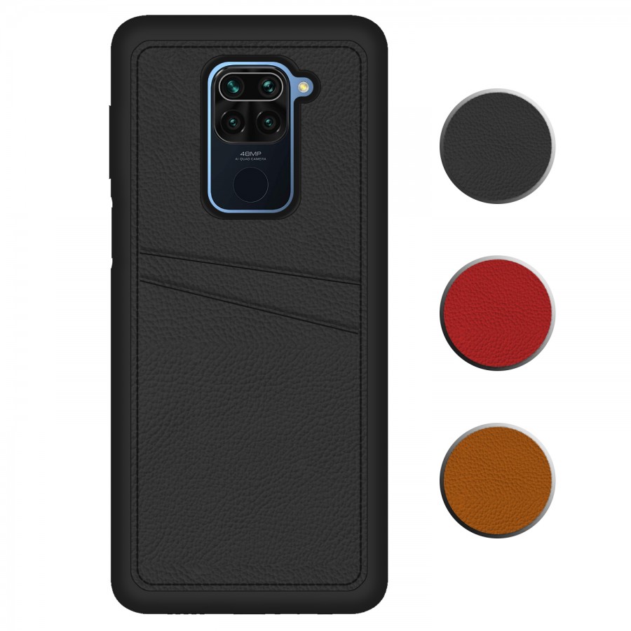 FitCase Xiaomi Redmi Note 9 Kılıf Proda Deri Çift Kartlık Cepli Kapak FitCase Xiaomi Redmi Note 9 Kılıf Proda Deri Çift Kartlık Cepli Kapak