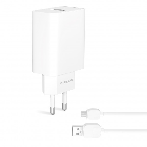 FitPlus Bianca FT-301M QC3.0 Seyahat Şarj Aleti Micro USB Kablo Set 3…