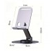 FitPlus K72 Metal 360 Döner Katlanır Masaüstü Telefon ve Tablet Standı