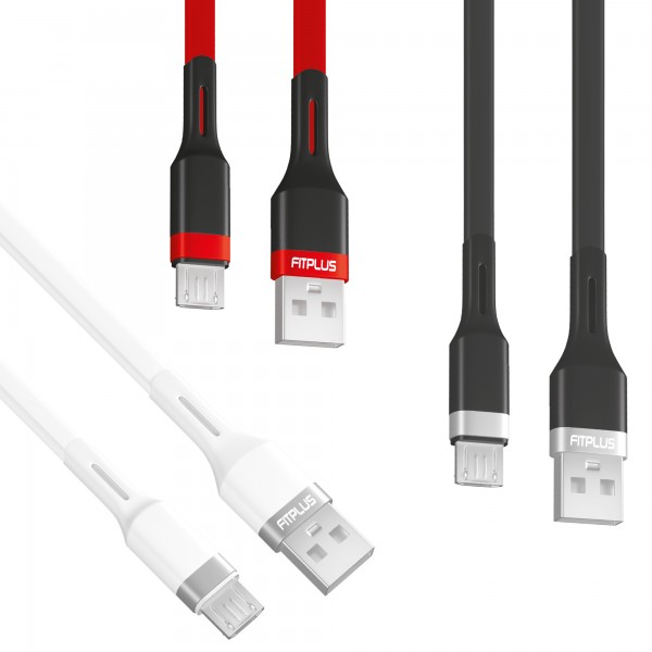 FitPlus Premium PS-301 Micro USB Data/Şarj Kablosu 2.4A 1mt…