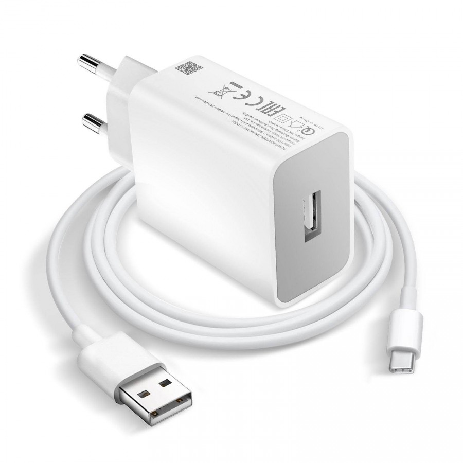 FitPlus Quick Charge 9 QC3.0 Şarj Aleti ve USB-Type-C Kablo Set