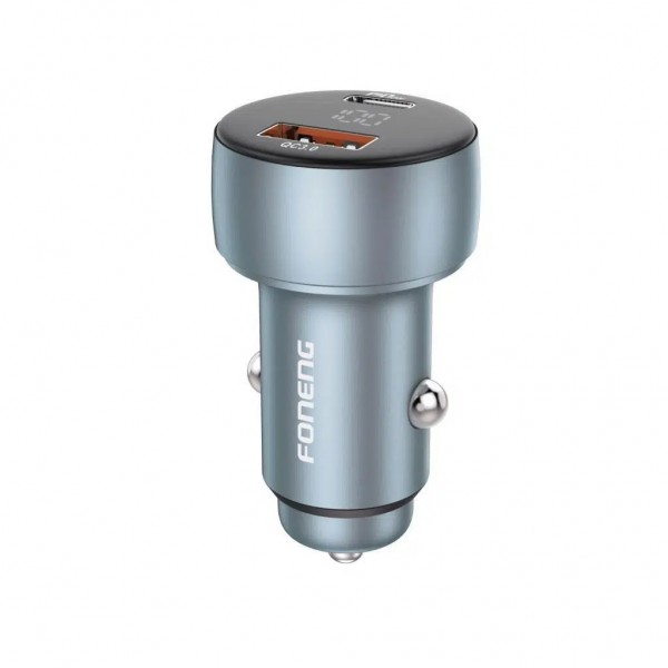 Foneng C18 48W Type-C + USB Led Gösterge Araç içi Şarj Adaptörü…