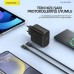 Foneng EU62 GaN 45W PD Type-C Girişli Hızlı Şarj Adaptörü - Siyah