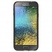 Samsung Galaxy E5 (E500) Kılıf Soft Silikon Şeffaf-Siyah Arka Kapak