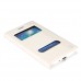 Samsung Galaxy Note 5 EDGE Gizli Mıknatıslı Pencereli Magnum Kılıf Beyaz